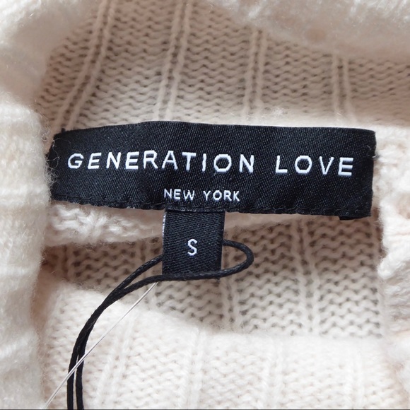 NWT Generation Love Wool & Cashmere Turtleneck Sweater - Picture 4 of 4